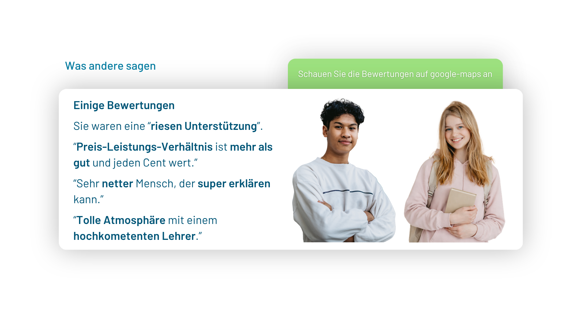Was andere sagen - unsere Bewertungen
